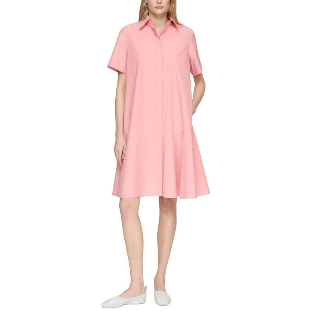 Lafayette 148 New York Womens  Flounced Hem Shirtdress, Pink